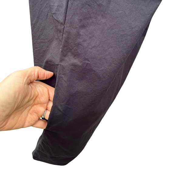 Chepe Made in Italy Black Cotton Sleeveless Dress Minimalist Casual Medium - Picture 3 of 9